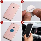 Mobile Phone Magnetic Metal Disc Sticker Charge Hub X